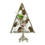 ARVORE MADEIRA C/ PINHAS 48CM ARVORE MADEIRA C/ PINHAS 48CM