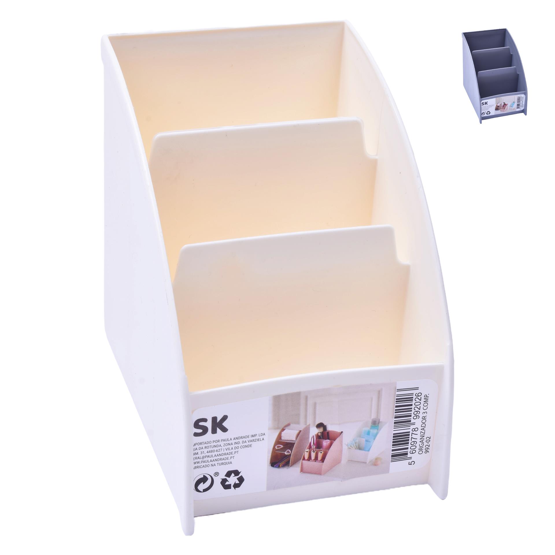 ORGANIZADOR PLT 3COMP 0992-02 CX36 ORGANIZADOR PLT 3COMP 0992-02 CX36