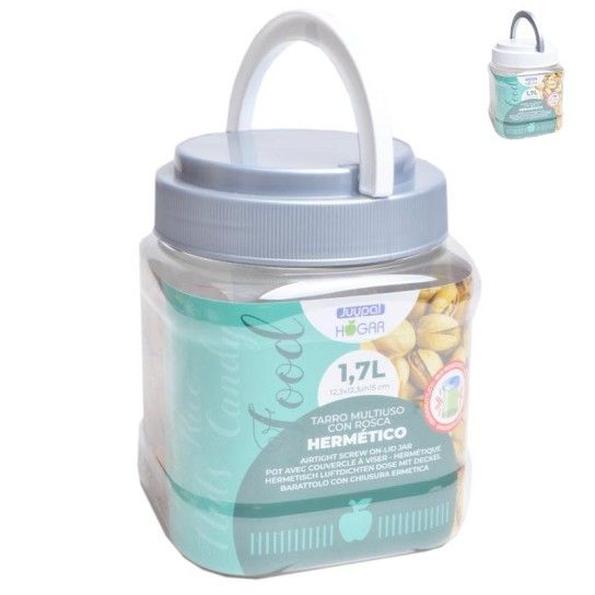 FRASCO PLASTICO QUADR. 1,7 LT REF. 01615