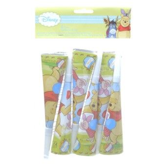 CORNETAS PAPEL WINNIE 6UNI CX12