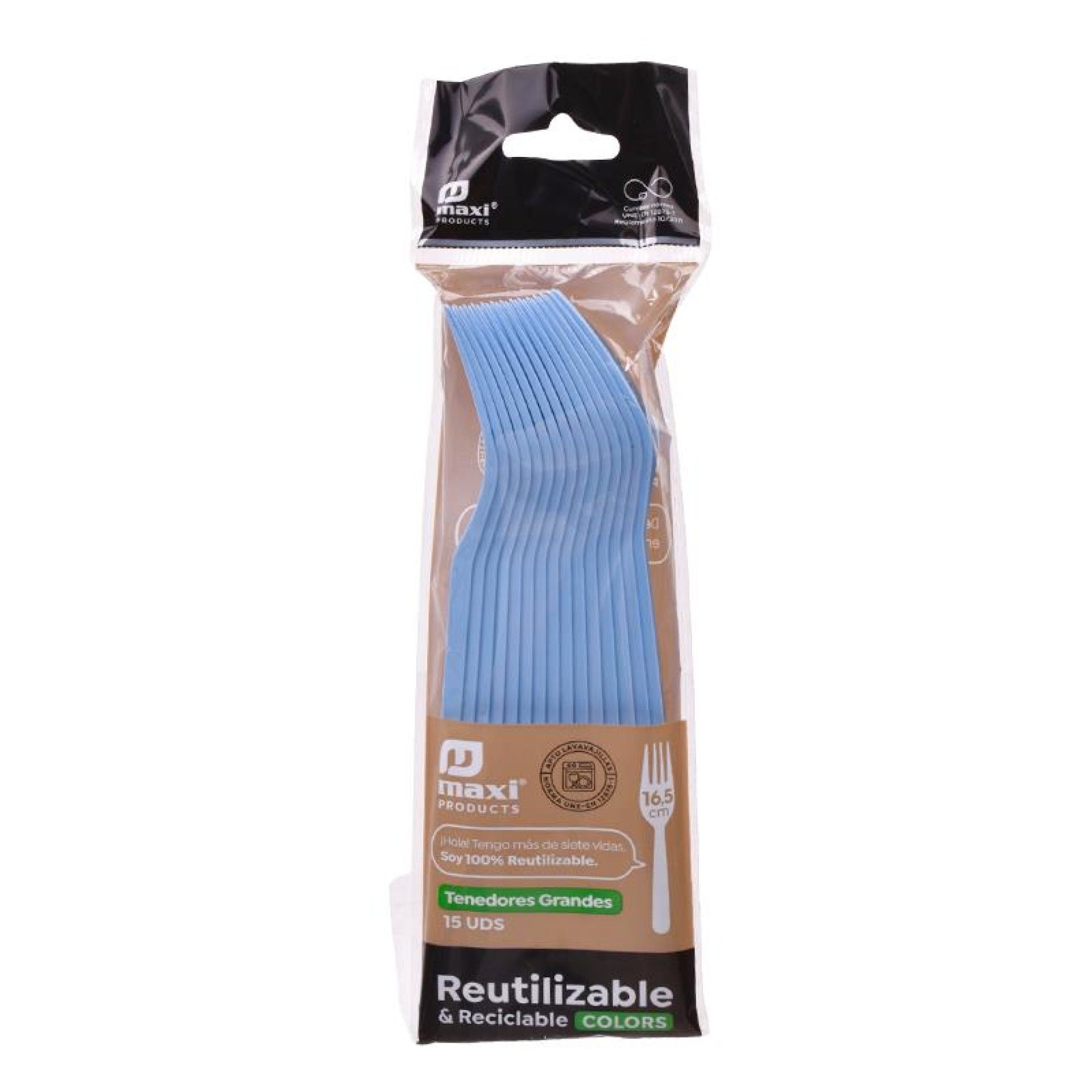 GARFO REUT AZUL 16.5CM 15UN 1346R GARFO REUT AZUL 16.5CM 15UN 1346R