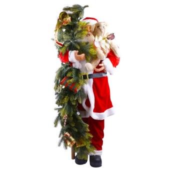 PAI NATAL C/ARVORE C/LUZ E SOM 125CM