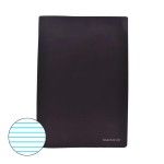 CADERNO A4 CAPA PRETA PAUT.