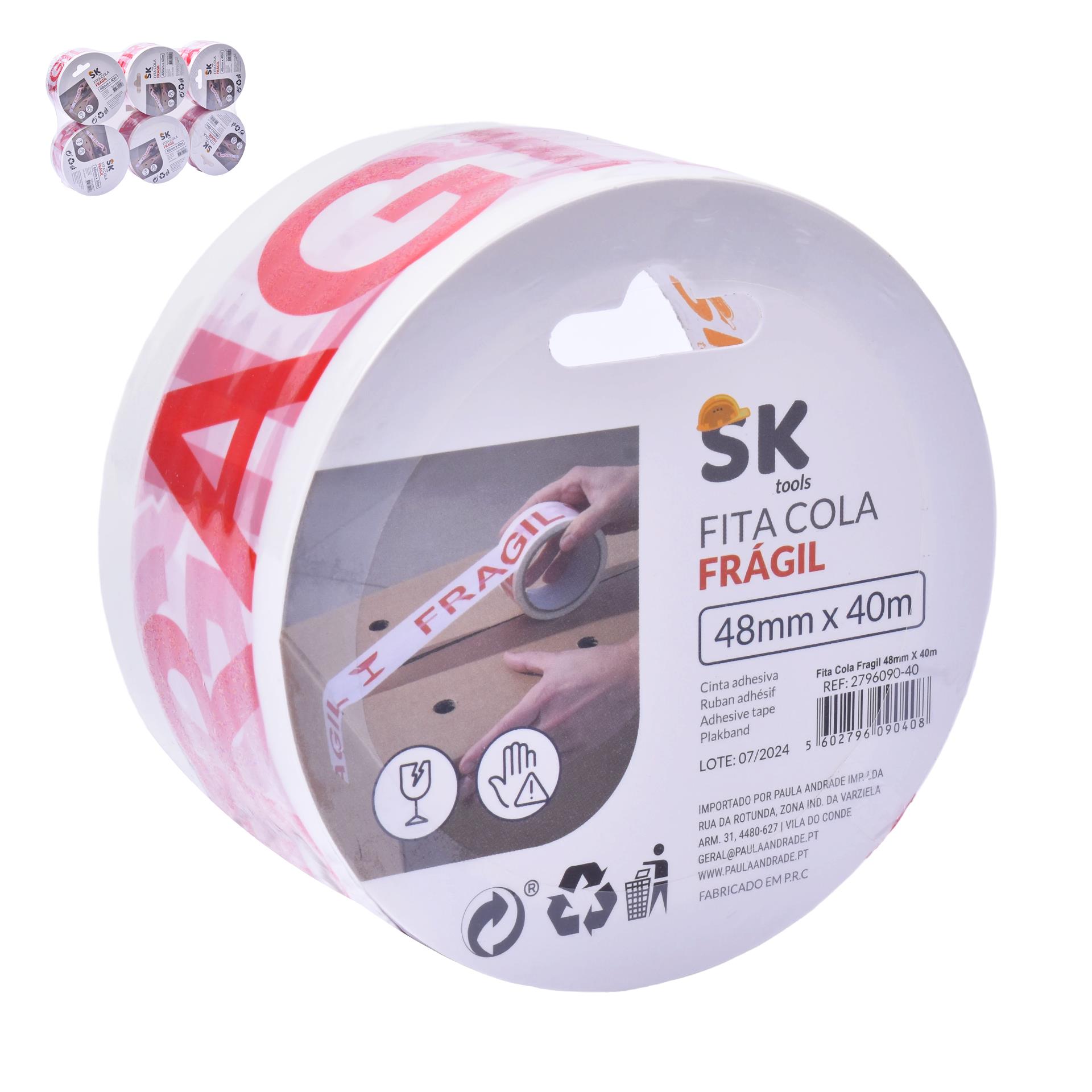 FITA COLA FRAG 48MMX40M 2796090-40 CX72 FITA COLA FRAG 48MMX40M 2796090-40 CX72