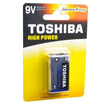 PILHA TOSHIBA 6LR61 9V 1UN