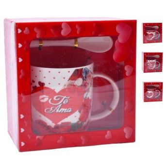 SET CANECA E COLHER 8,5X9 2645-110-03 CX72