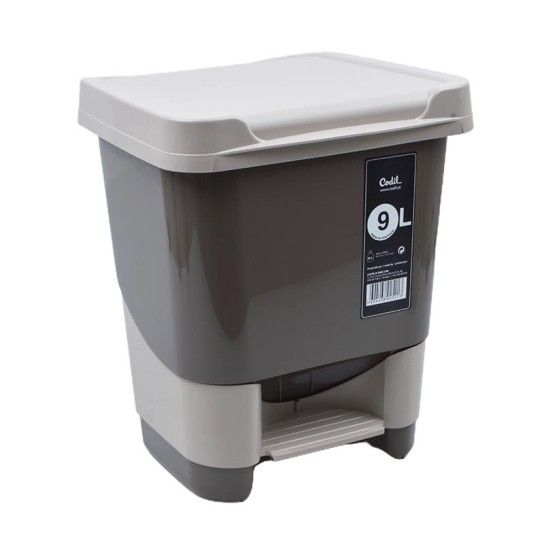 BALDE LIXO C/PEDAL+TP 9L 2521