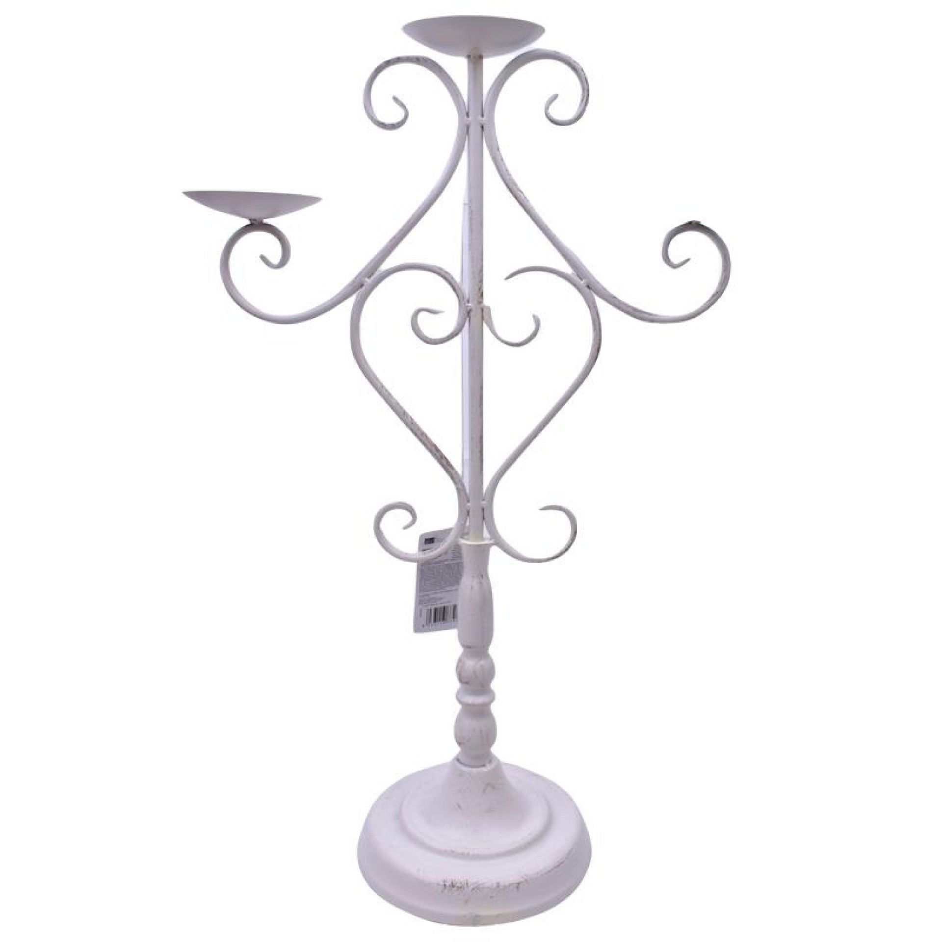 CASTIÇAL BRANCO 3 VELAS 9411 CASTIÇAL BRANCO 3 VELAS 9411