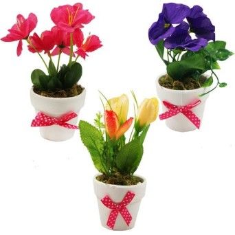 VASO FLOR ARTIFICIAL 1583 sort
