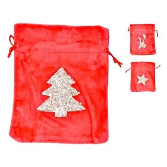 SACO VELUDO NATAL 19X15,5 VRM E7-9169B