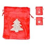 SACO VELUDO NATAL 19X15,5 VRM E7-9169B