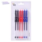 CANETA GEL 6UN 14.3CM 2556-002-06 CX288