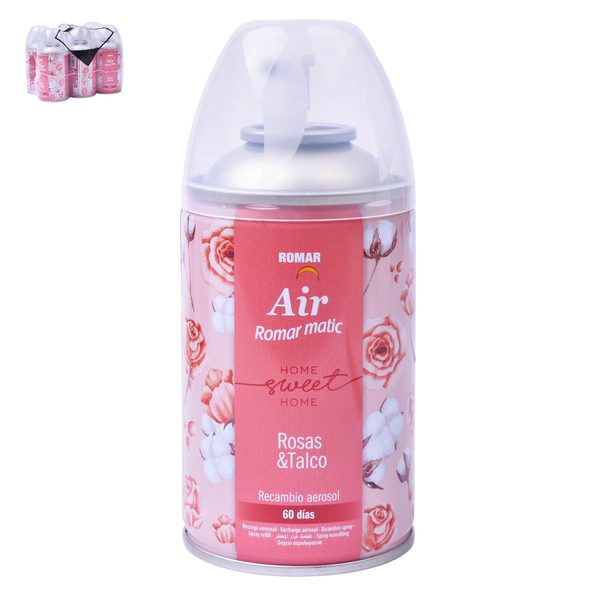 AMBIENTADOR REC ROSAS/TALCO250ML AMBIENTADOR REC ROSAS/TALCO250ML