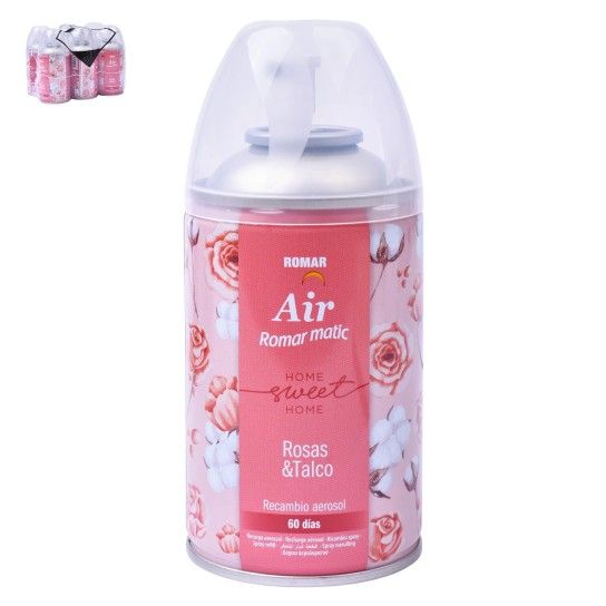 AMBIENTADOR REC ROSAS/TALCO250ML