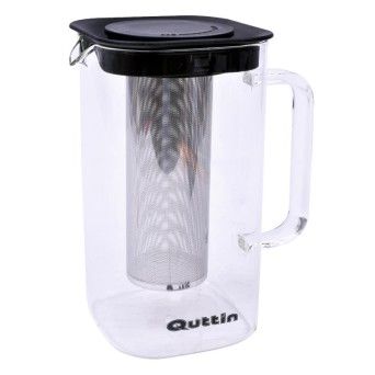 JARRO CHA VIDRO C/ FILTRO 1500ML QUTTIN