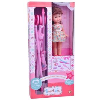 BONECA C/CARRINHO CP129683
