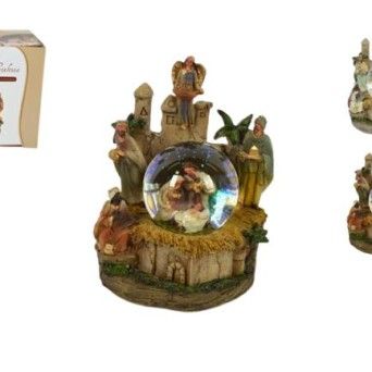 PRESEPIO C/ GLOBO VIDRO 8CM