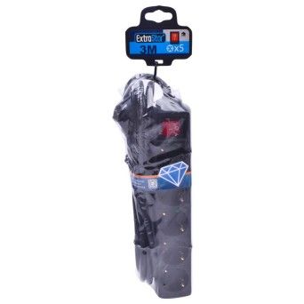 EXTENSAO 3M C/5 TOMADAS E INTERRUPTOR PRT