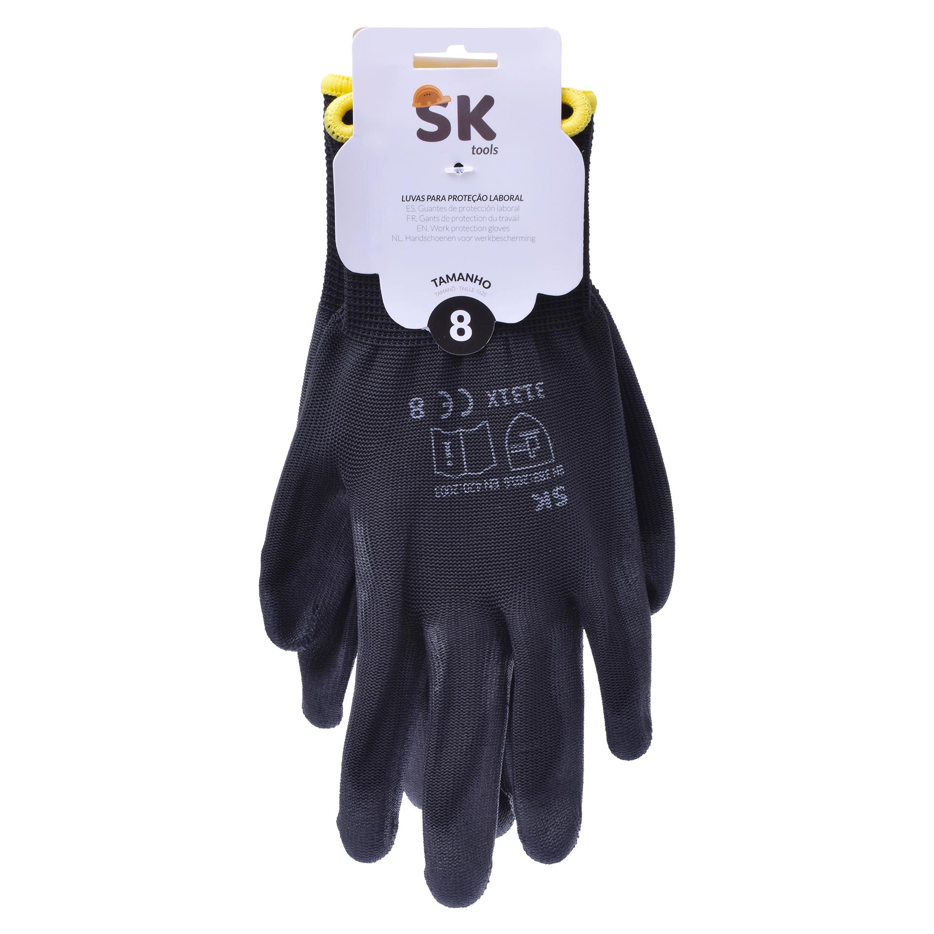 LUVA NYLON PRT TAM 8 0303-08 CX240 LUVA NYLON PRT TAM 8 0303-08 CX240