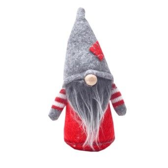 GNOMO BONECO CINZ/VERM.