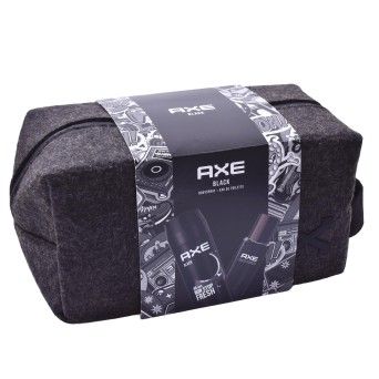 SET AXE DESO+PERFUME BLACK+BOLSA