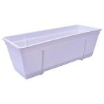 FLOREIRA C/SUPORTE 50CM BRANCA CX32