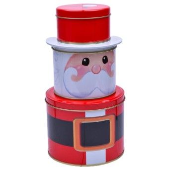 FRASCOS METAL PAI NATAL 3PS