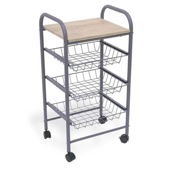 CARRO COZINHA 3 CESTOS