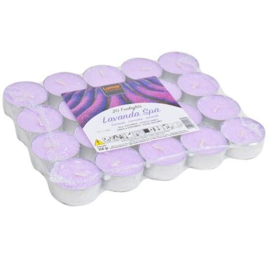 VELAS TEALIGHT 20UN LAVANDA VELAS TEALIGHT 20UN LAVANDA
