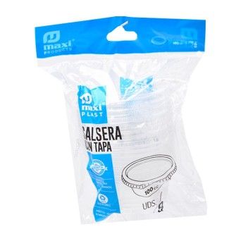 MOLHEIRA PLASTICO C/ TAMPA 100CC 8UNI