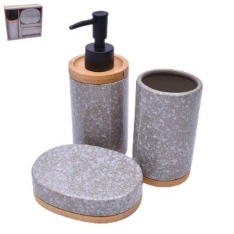 CONJ.WC PORCELANA 3 PCS 2383-102 CX24