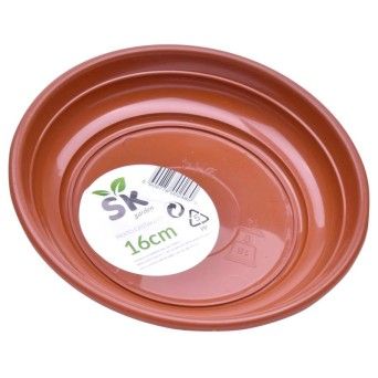 PRATO VASO 16CM CASTANHO