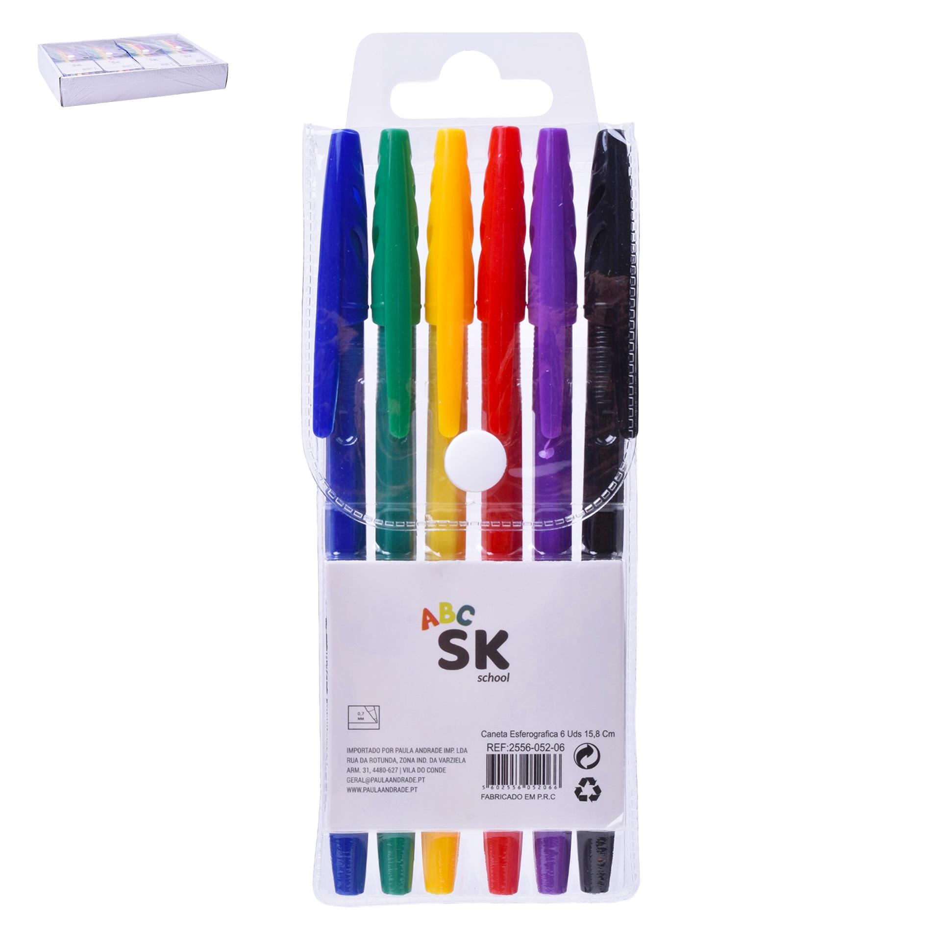 CANETA ESF 6UN 15,8CM 2556-052-06 CX288 CANETA ESF 6UN 15,8CM 2556-052-06 CX288