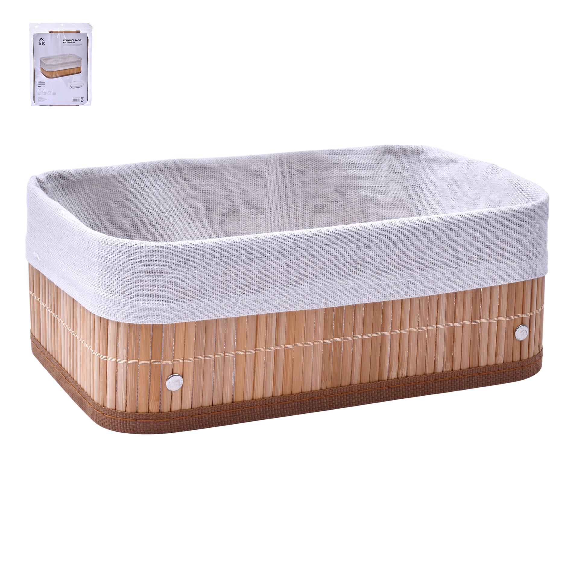 CESTO FORRADO 30x22x12CM 0180-05 CX24 CESTO FORRADO 30x22x12CM 0180-05 CX24