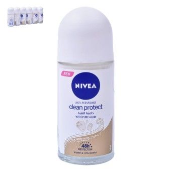 NIVEA DEO ROLL CLEAN PROTECT 50MLCX30