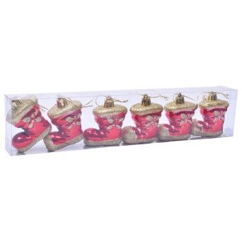 PENDENTE NATAL 6PC 5X5CM 2976-002 CX60