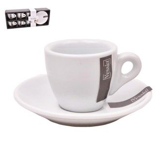 CONJ 6 CHAVENAS CAFE C/ PIRES PORC BRANC