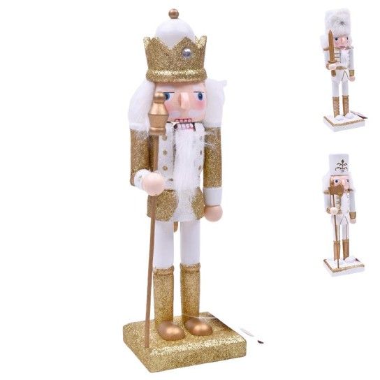 QUEBRA NOZES 4ASS DOU/BRANCO 25CM