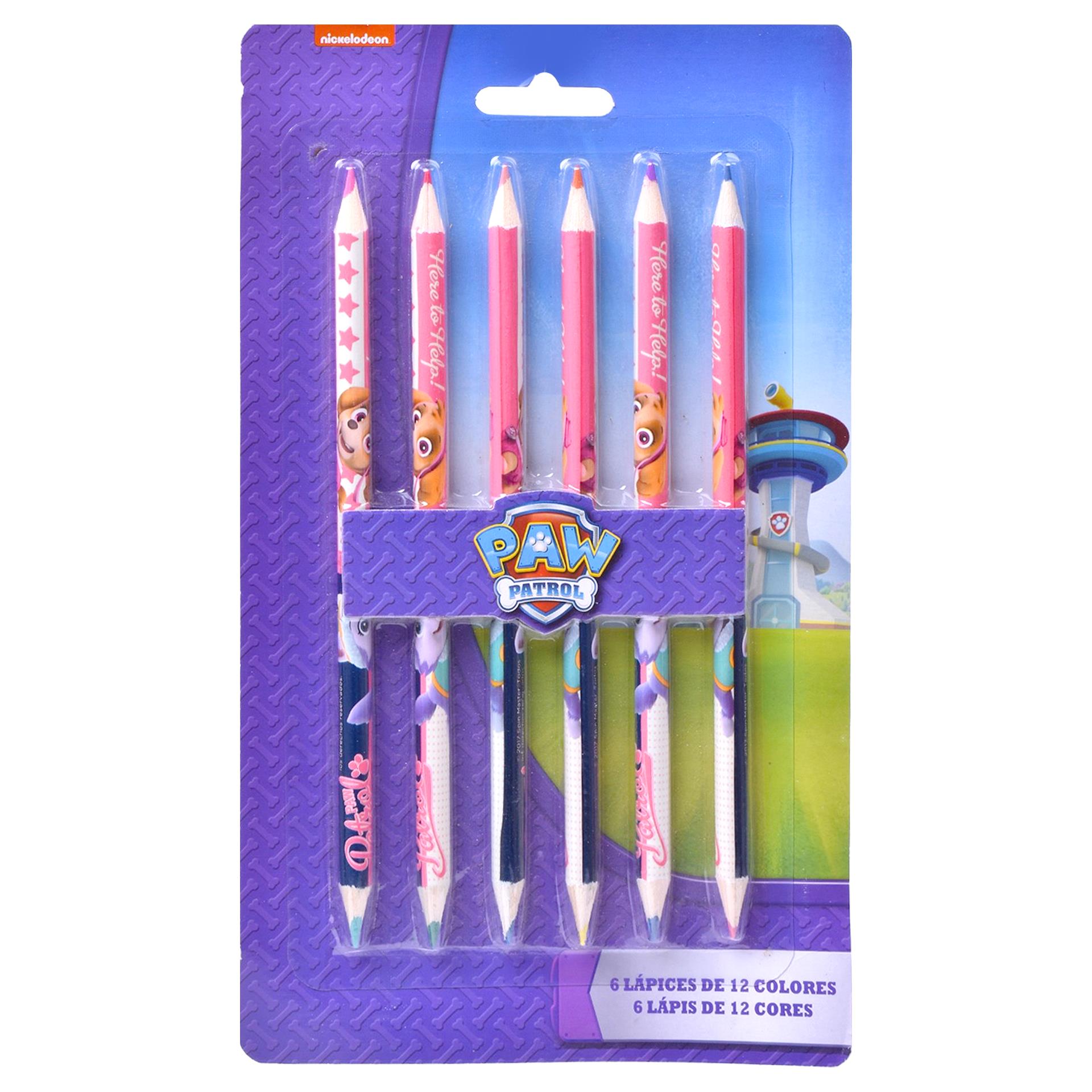 CONJ. 6 LAPIS DE COR PAW P AST5975 CONJ. 6 LAPIS DE COR PAW P AST5975