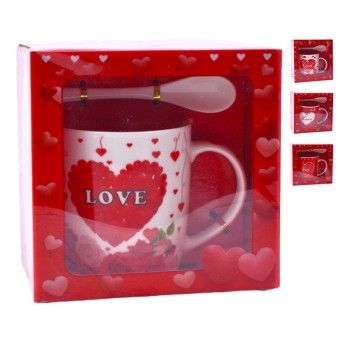 SET CANECA E COLHER 8,5X9 2645-110-02 CX72