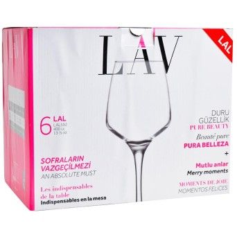 COPOS VINHO LAL CONJ. 6) 400CC