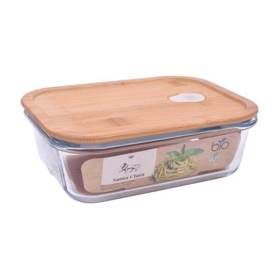 FIAMBREIRA RECT. C/TAMPA BAMBU 17.5x13X6 FIAMBREIRA RECT. C/TAMPA BAMBU 17.5x13X6