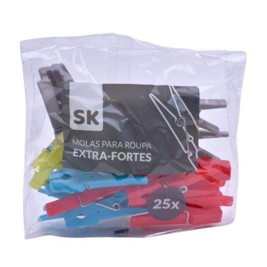 MOLAS P/ ROUPA 25UNI PLAST. CORES SORT MOLAS P/ ROUPA 25UNI PLAST. CORES SORT
