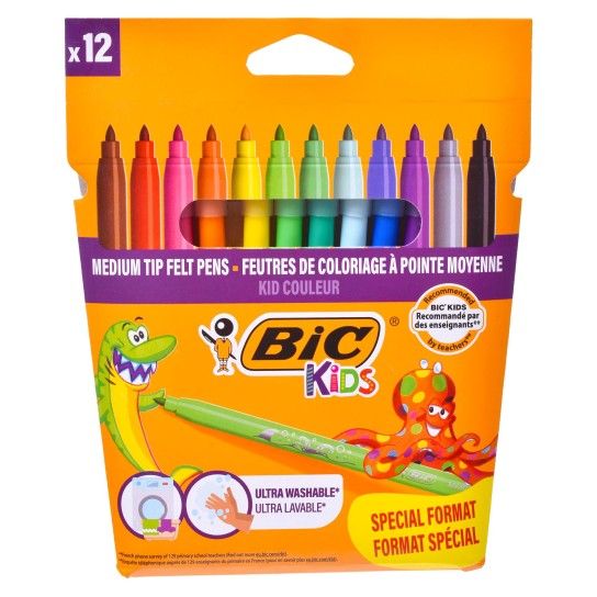 BIC MARCADOR KIDS COULEUR CONJ 12 CX25 BIC MARCADOR KIDS COULEUR CONJ 12 CX25