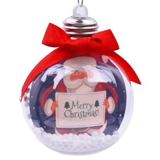 BOLA NATAL 8CM C/LUZ 2588-001 CX240