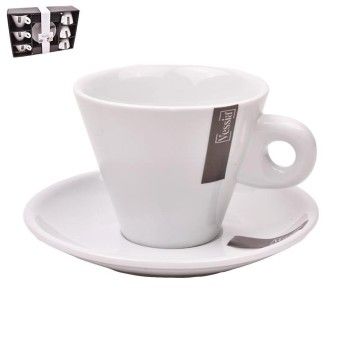 CONJ 6 CHAVENAS CAFE C/ PIRES PORC BRANC
