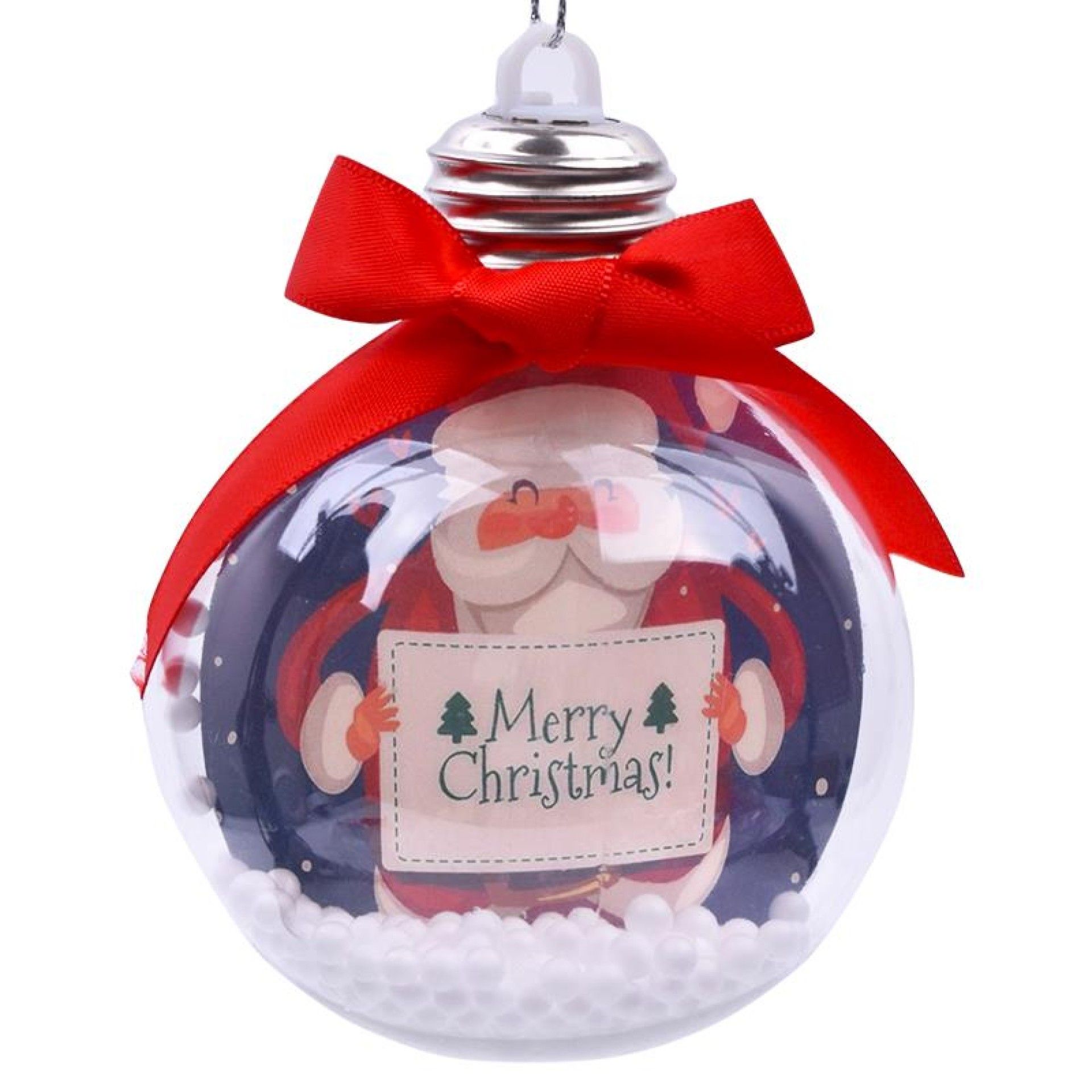 BOLA NATAL 8CM C/LUZ 2588-001 CX240