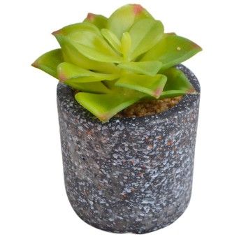 VASO C/PLANTA ARTIFICIAL 2438-100