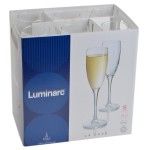 CONJ. 6 COPOS FLUTE 16CL LA CAVE LUMINARC CONJ. 6 COPOS FLUTE 16CL LA CAVE LUMINARC