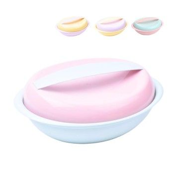 PLASTICO CAAROLA OVAL C/ TAMPA 900ML